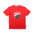 T-shirt rossa da bambino con maxi-logo Ducati Corse, Brand, SKU a762000084, Immagine 0